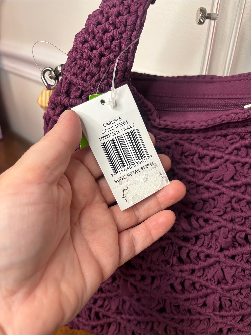 The SAK Carlisle handwoven plum crossbody bag- NEW (NWT) - Picture 9 of 14